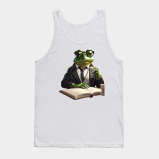 Frog with glasses Tank Top